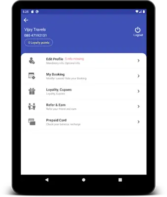 Vijay Travels android App screenshot 0