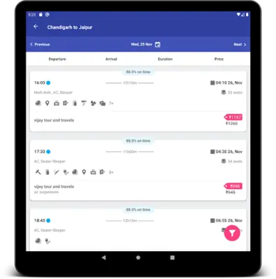 Vijay Travels android App screenshot 2